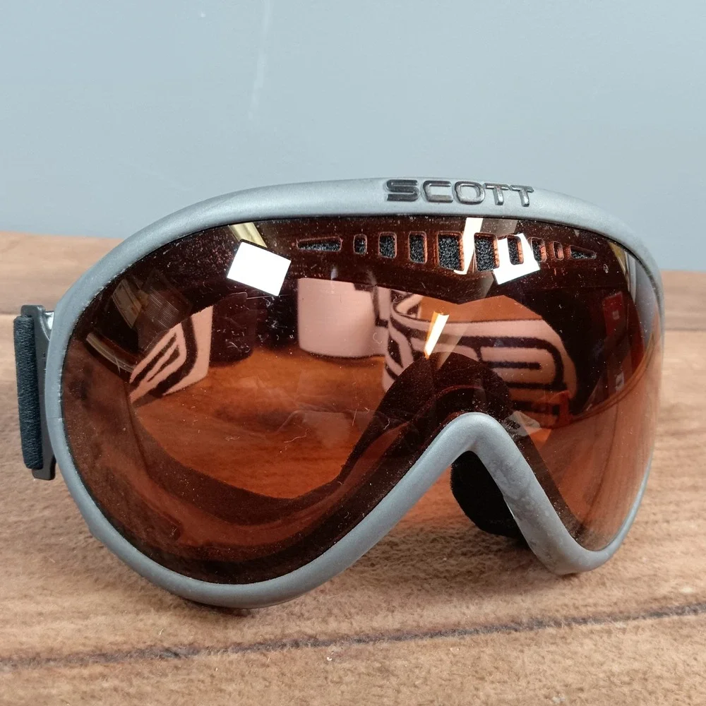 Scott Snow Goggles Unisex One Size Grey Amber Lens Excellent Ski Snowboard